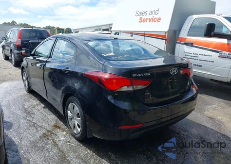 2016 Hyundai Elantra Se из США, поврежденный, VIN KMHDH4AEXGU575801